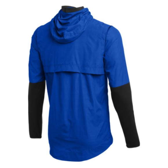 $95 Nike Football Mens 1/4 Zip Lightweight Hooded Jacket Blue Small CI4477-480 - Picture 2 of 2